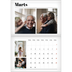 Fotokalender A4 dobbelt (30 x 40 cm) — Avisstil [Marts]