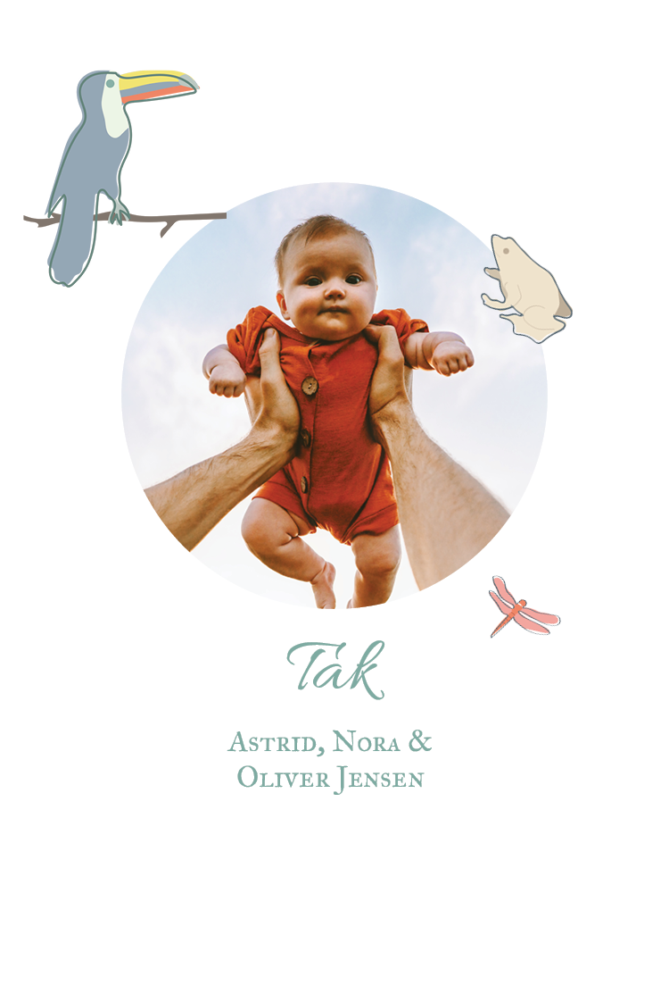 Takkekort — Børnebog illustration