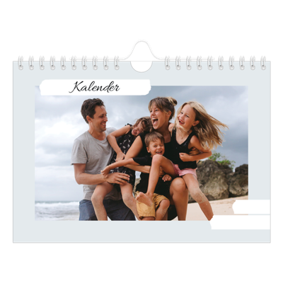 A5 Foto Kalender — Pastellfarver [kalender forside]
