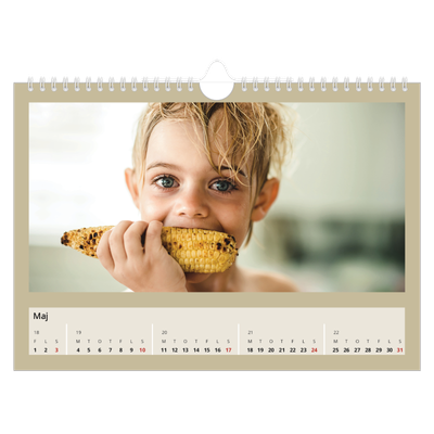Fotokalender A4 — Jordfarver [kalender forside]