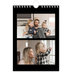 A5 Foto Kalender — Sort ramme [kalender forside]