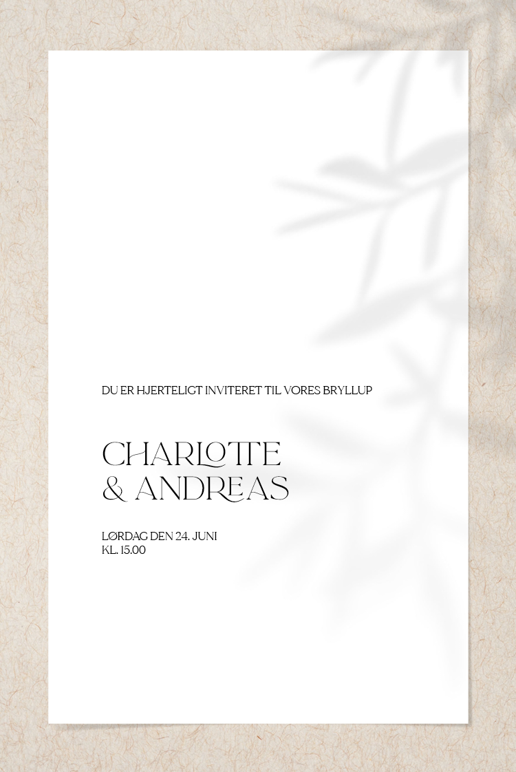 Invitationer — Naturlig skygge
