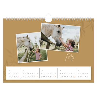 Fotokalender A4 — Nede på jorden [kalender forside]