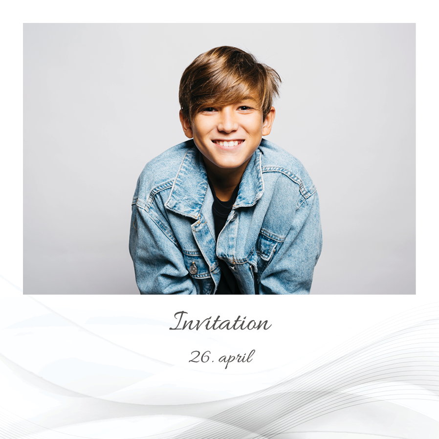 Invitationer — Grå bølger