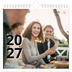 Årskalender kvadratisk — Bogstav og tal [kalender forside]