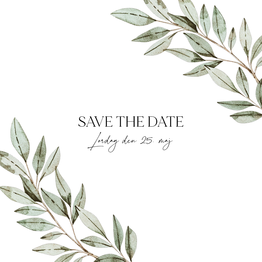 Save the date — Havebryllup