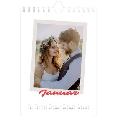 A5 Foto Kalender — Signeret tryk [Januar]