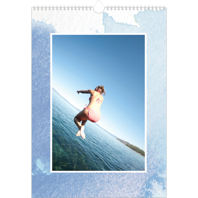 Årskalender A3 — Akvarel baggrunde [kalender forside]