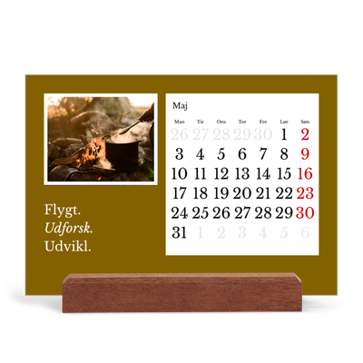 Staffeli kalender - liggende  — Redaktionel Jord [kalender forside]