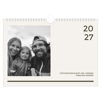 Fotokalender A4 — Moderne og dristig [kalender forside]
