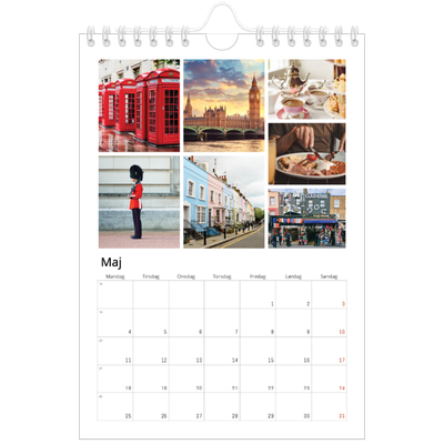 A5 Foto Kalender — Billedgitter [kalender forside]