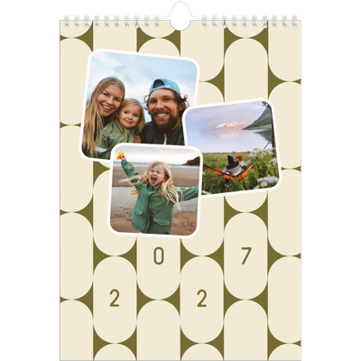 Fotokalender A4 (20 x 30 cm) — Retro mønstre [kalender forside]