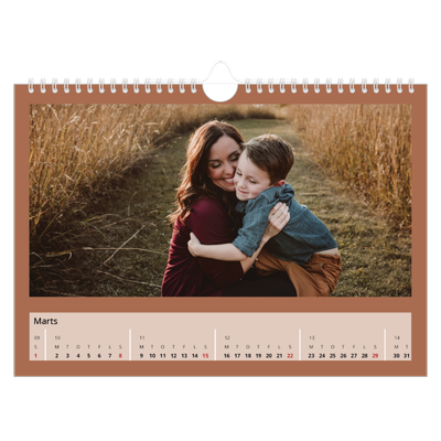 Fotokalender A4 — Jordfarver [Marts]