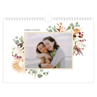 Fotokalender A4 — Bohemsk stil [kalender forside]
