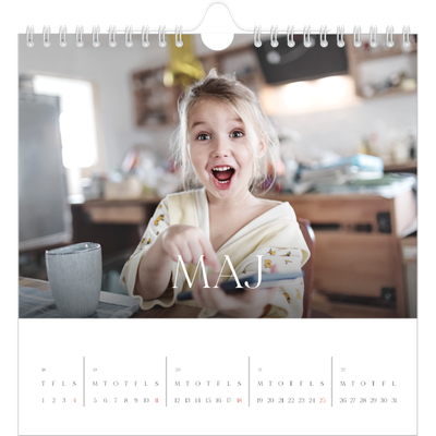 Årskalender kvadratisk — Tolv store måneder [kalender forside]