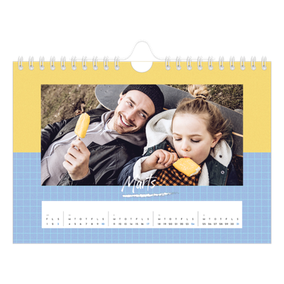 A5 Foto Kalender — Farverig kalender [Marts]