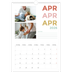 Årskalender A3 — Farverige fonter [April]