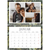Fotokalender A4 dobbelt (30 x 40 cm) — Blomstret tapet [Januar]