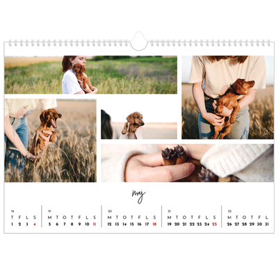 A3 Foto Kalender — Billedcollage [kalender forside]