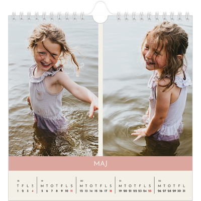 Årskalender kvadratisk — Pastel kapitler [kalender forside]