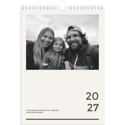 Fotokalender A4 (20 x 30 cm) — Moderne og dristig [kalender forside]