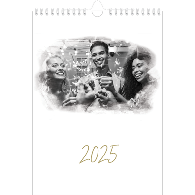 Fotokalender A4 (20 x 30 cm) — Diffuse billederammer [kalender forside]