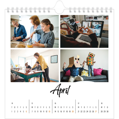 Årskalender kvadratisk — Bogen om mig [April]