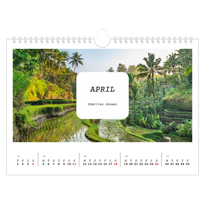 Fotokalender A4 — Den fulle historie [April]