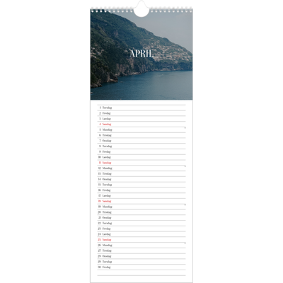 Køkkenkalender  — Endeløs flugt [April]