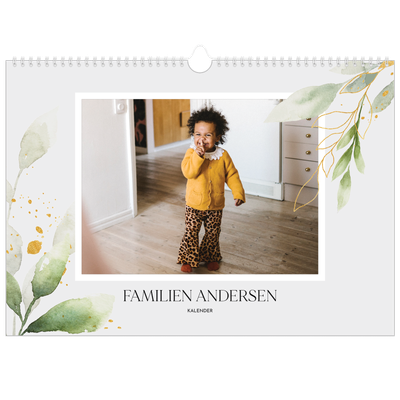 A3 Foto Kalender — Naturlig akvarel [kalender forside]