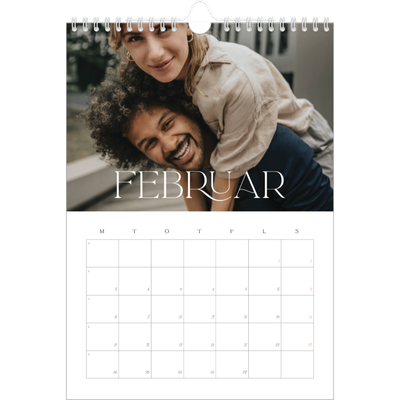 Fotokalender A4 (20 x 30 cm) — Store billeder [Februar]