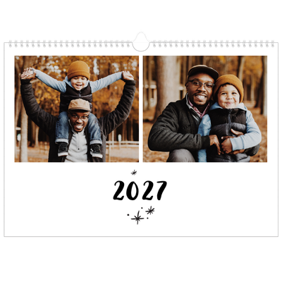 A3 Foto Kalender — Håndskrevet [kalender forside]