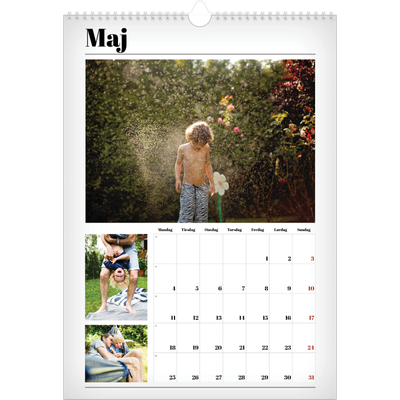 Årskalender A3 — Avisstil [kalender forside]