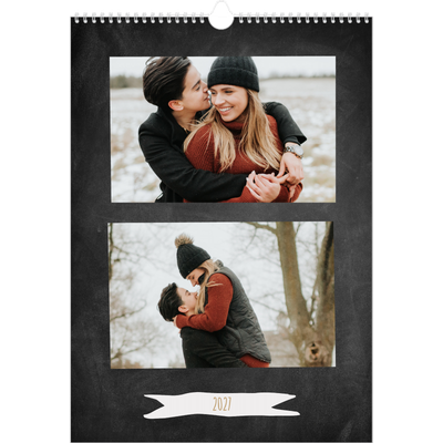 Årskalender A3 — Rammer med glitter [kalender forside]