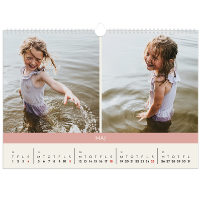 A3 Foto Kalender — Pastel kapitler [kalender forside]