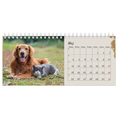 Bordkalendere — Classic Gold [kalender forside]