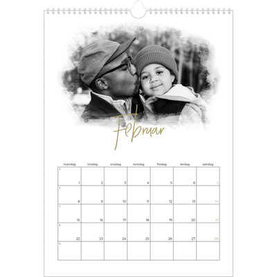 Årskalender A3 — Diffuse billederammer [Februar]