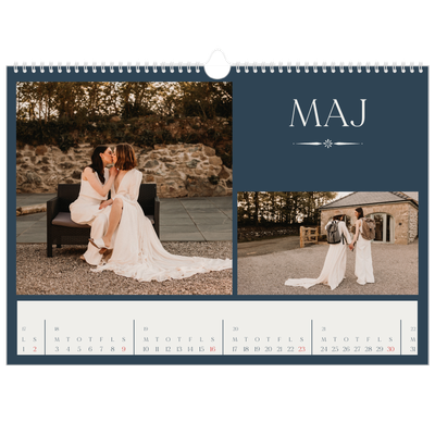 A3 Foto Kalender — Skifer & seriffer [Maj]