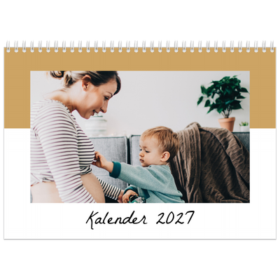 Fotokalender A4 dobbelt (30 x 40 cm) — Kalender med "To do"-liste [kalender forside]