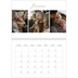 Fotokalender A4 dobbelt (30 x 40 cm) — Fotolister [Januar]