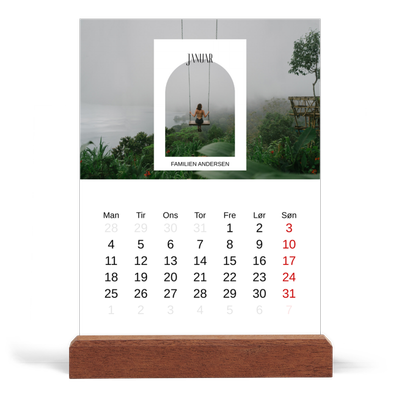 Staffeli kalender - stående  — Den åbne bue [Januar]