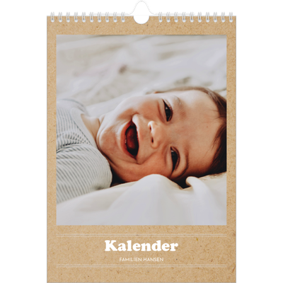 Fotokalender A4 (20 x 30 cm) — Magasinstil [kalender forside]