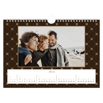 Fotokalender A4 — Vintage monokrom [Marts]