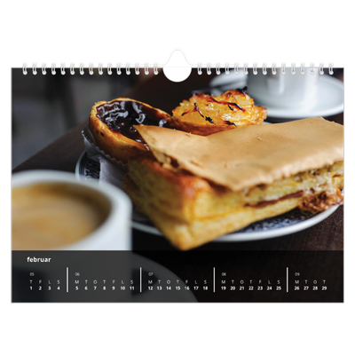 Fotokalender A4 — Transparent kalender [Februar]