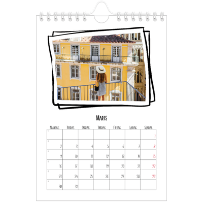A5 Foto Kalender — Albums øjeblik [Marts]