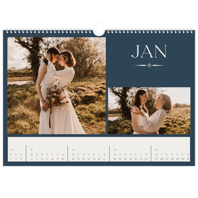 A3 Foto Kalender — Skifer & seriffer [Januar]