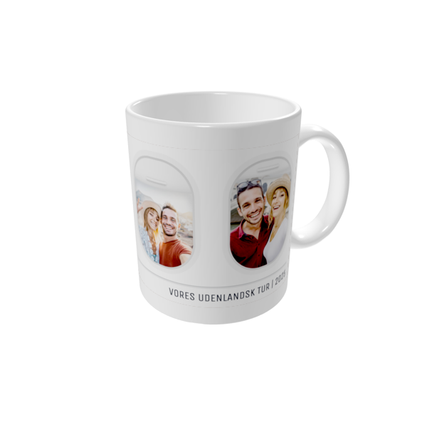 Krus med billede — Flyvindue