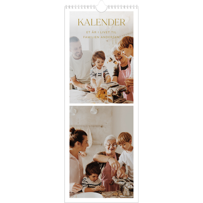 Køkkenkalender  — Guld stor skrift [kalender forside]