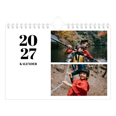 A5 Foto Kalender — Serif og øjeblikke [kalender forside]