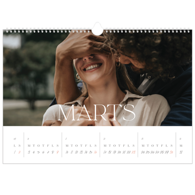 A3 Foto Kalender — Store billeder [Marts]